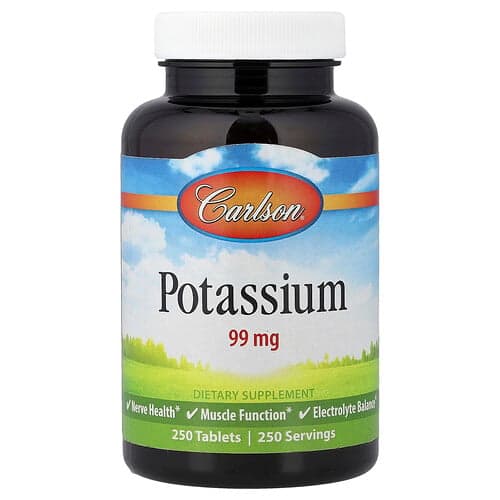 Carlson, Kalium, 99 mg, 250 tablettia