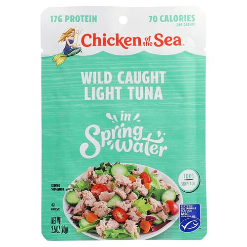 Chicken of the Sea, Villiä tonnikalaa lähdevedessä, 70 g