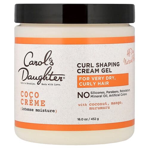 Carol's Daughter, Coco Creme, Intense Moisture, Curls -muotoiluvoidegeeli, Erittäin kuiville, kiharille hiuksille, 452 g