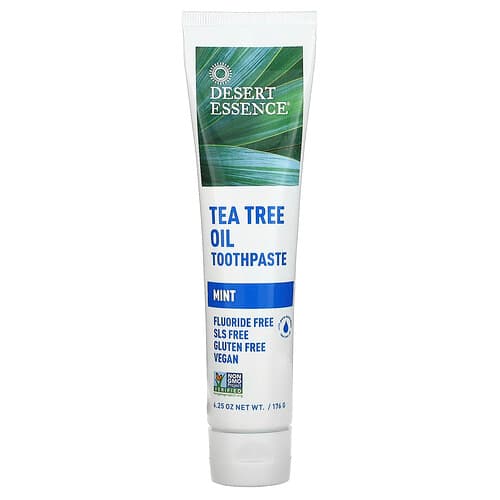 Desert Essence, Teepuuöljyhammastahna, minttu, 176 g
