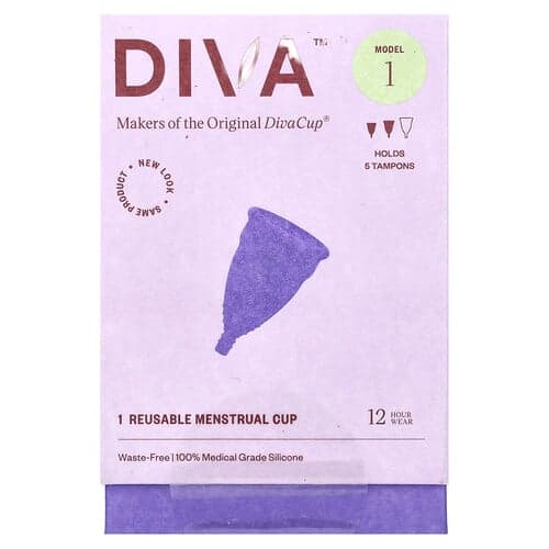 Diva International, DivaCup, malli 1, 1 uudelleenkäytettävä kuukautiskuppi