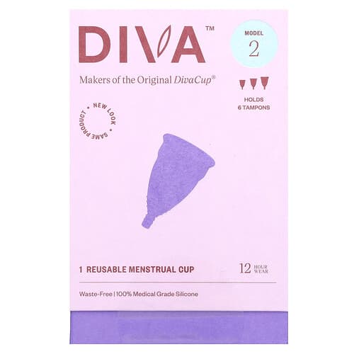 Diva International, DivaCup, malli 2, 1 uudelleenkäytettävä kuukautiskuppi