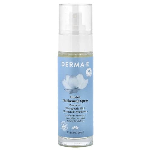 DERMA E, Biotiinia sisältävä paksuuntumiseen tarkoitettu suihke, 99 ml