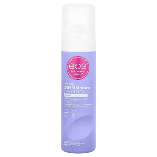 EOS, Shea Better™, 24 tuntia kosteuttava parranajovoide, laventeli, 207 ml