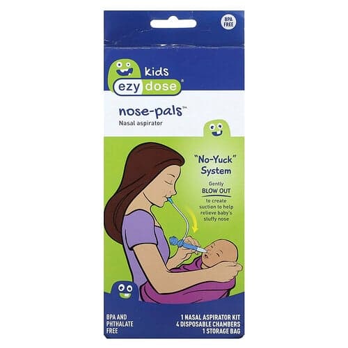 Ezy Dose, Lapset, Nose-Pals, nenäimuri, 6-osainen pakkaus