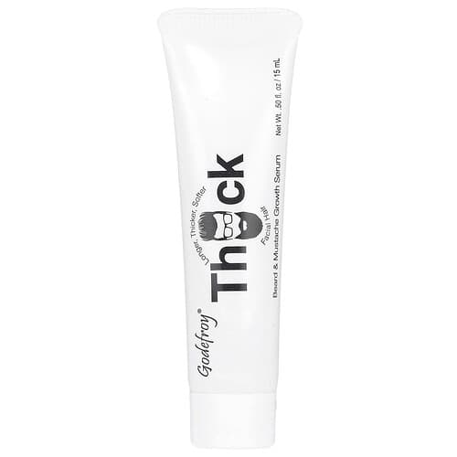 Godefroy, Thick™, parran ja viiksien kasvuseerumi, 15 ml
