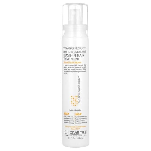 Giovanni, Vitapro Fusion, suojaava kosteusvoide, jätettävä hiushoito, kaikille hiustyypeille, 150 ml