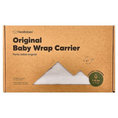 KeaBabies, Alkuperäinen vauvan kantoreppu, vauvoille 0–36 kuukauden ikäisille, kivenharmaa, 1 kpl