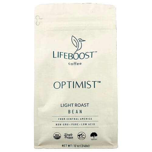 Lifeboost, Kahvi, Optimist™, papu, vaaleapaahtoinen, 340 g