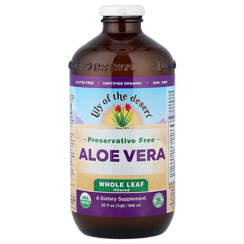 Lily of the Desert, Aloe vera -mehu, kokonaiset lehdet suodatettuna, 946 ml