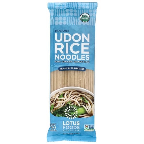 Lotus Foods, Ruskeat udon-riisinuudelit, 227 g