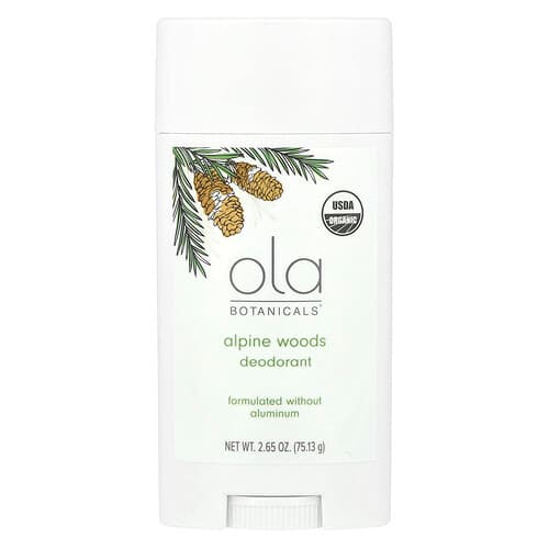 Dr. Mercola, Ola Botanicals® Deodorantti, alppipuu, 75,13 g