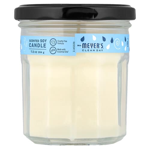 Mrs. Meyers Clean Day, Tuoksusoijakynttilä, sadevesi, 204 g