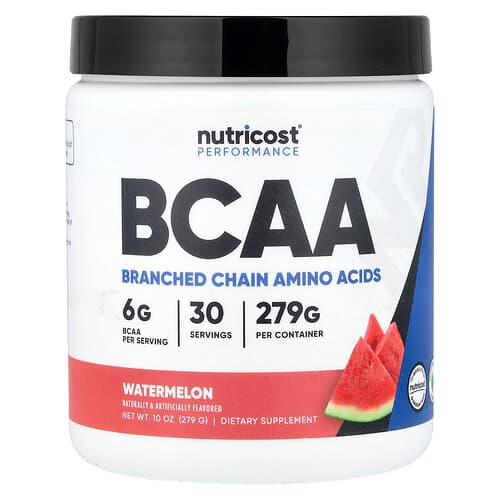 Nutricost, Suorituskykyinen, BCAA, vesimeloni, 279 g