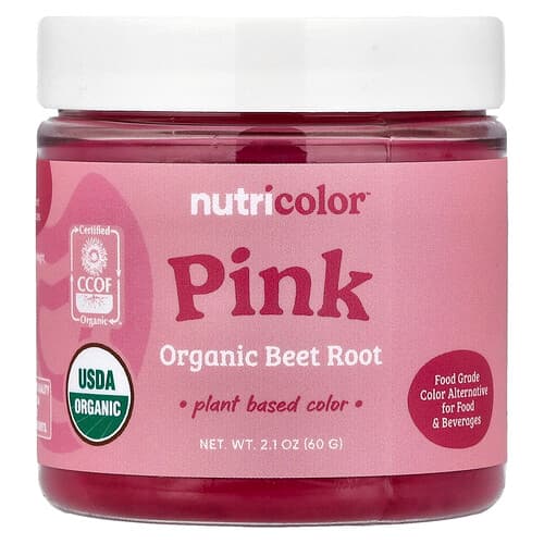 Nutricost, Nutricolor™, vaaleanpunainen luomupunajuuri, 60 g