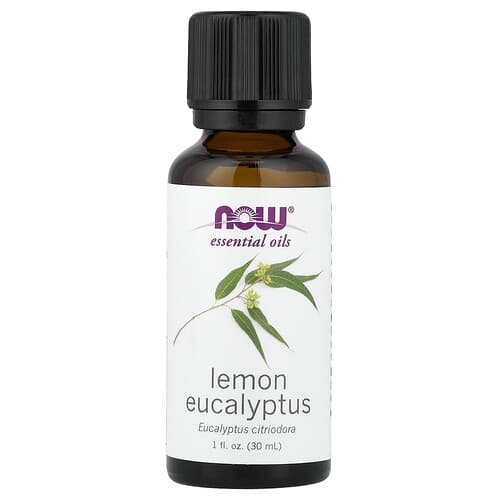 NOW Foods, Eteeriset öljyt, sitruuna-eukalyptus, 30 ml
