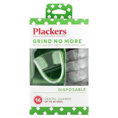 Plackers, Grind No More®, kertakäyttöiset hammassuojat, 16 kpl