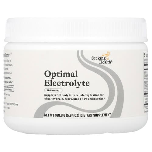 Seeking Health, Optimaalinen elektrolyytti, maustamaton, 5,94 oz (168,6 g)