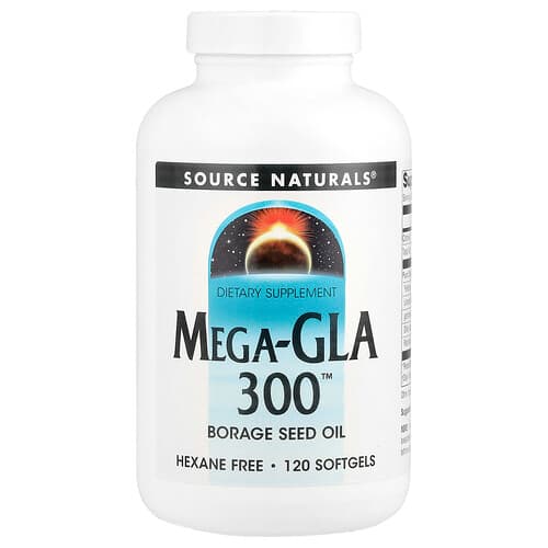 Source Naturals, Mega-GLA 300™, 120 pehmeää kapselia