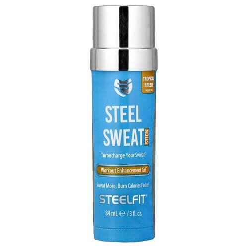 SteelFit, Steel Sweat Stick, treeniä tehostava geeli, trooppinen tuuli, 84 ml
