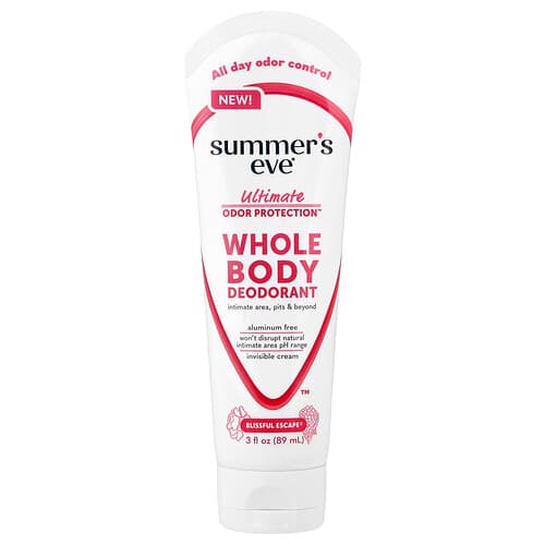 Summer's Eve, Ultimate Odor Protection™, kokovartalodeodorantti, Blissful Escape®, 89 ml