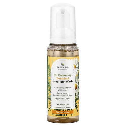 Tree To Tub, pH-tasapainottava kasviuutteinen naisten pesugeeli, hajusteeton, 120 ml