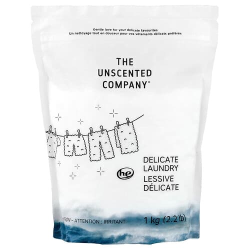 The Unscented Company, Herkkä pyykki, hajusteeton, 1 kg