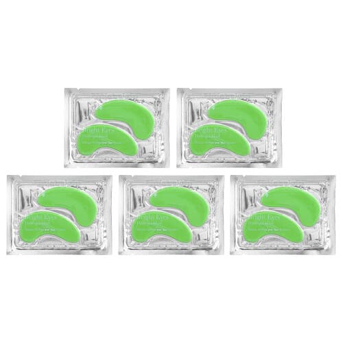 100% PURE, Bright Eyes, hydrogeelisilmänympärysnaamiot, 5 naamiota, 8 g/kpl