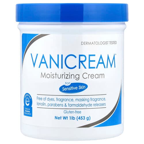 Vanicream, Kosteuttava voide, kuivalle, ärtyneelle tai herkälle iholle, 453 g