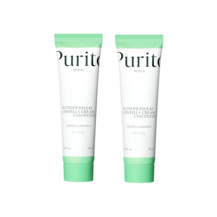 [DEAL]Purito SEOUL - Wonder Releaf Centella Cream Unscented - 50ml (2ea) Set