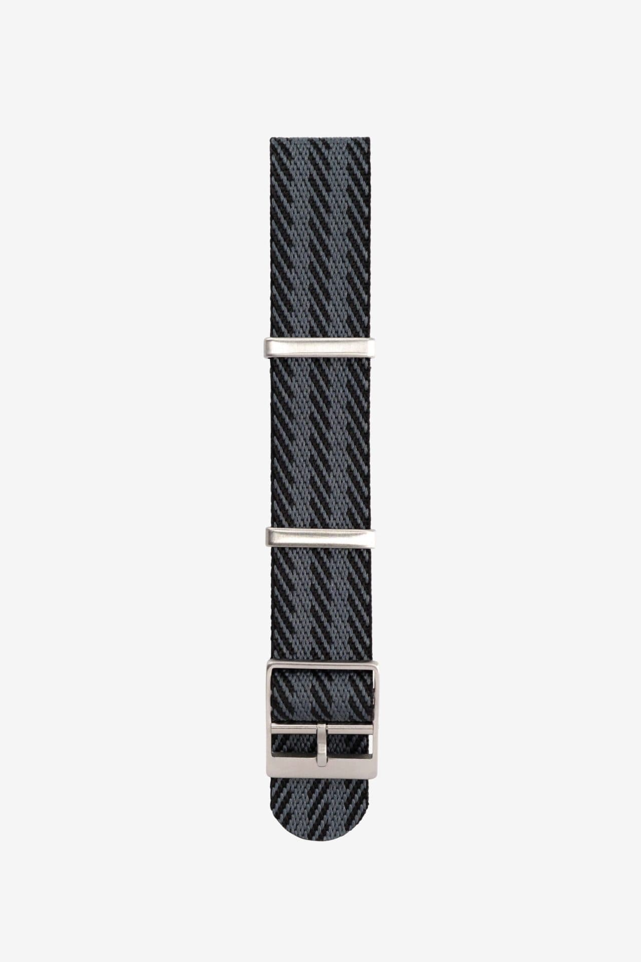 Nato Strap Single Pass - Black Striped - 20mm