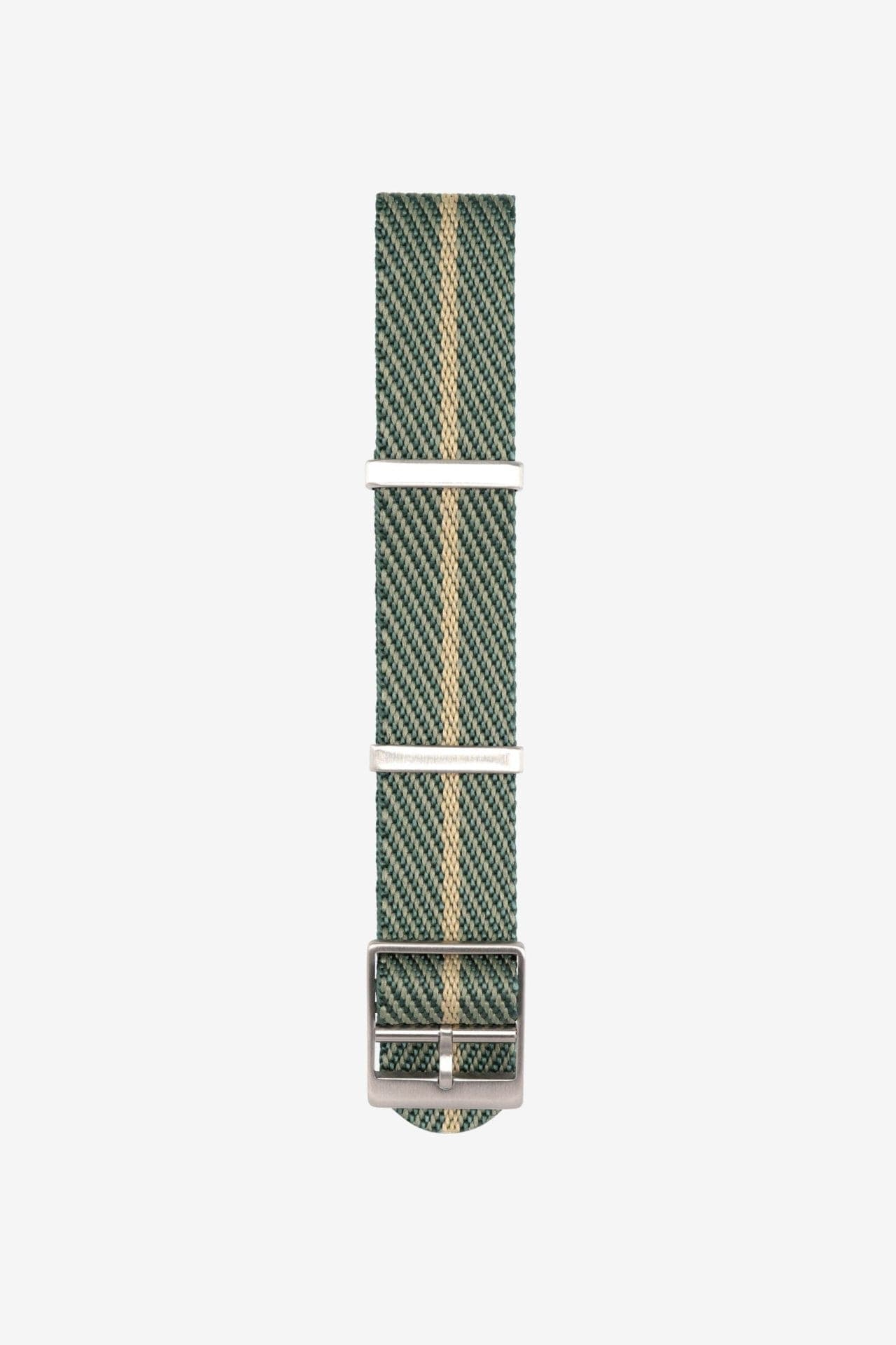 Nato Strap Single Pass - Green Striped - 22mm