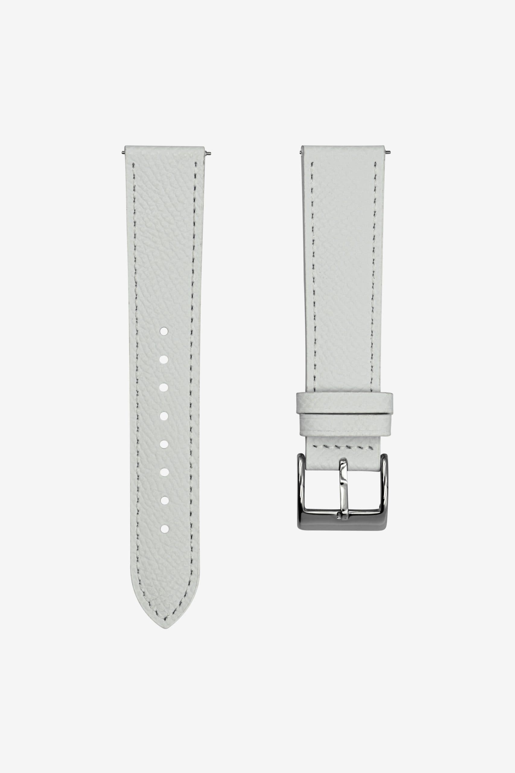 White Leather Apple Watch Band 38mm-49mm - Epsom