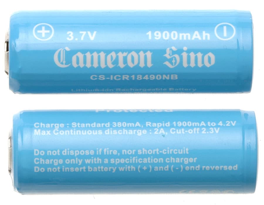 Cameron Sino 18490 Li-ion Akku 2kpl 1900mAh
