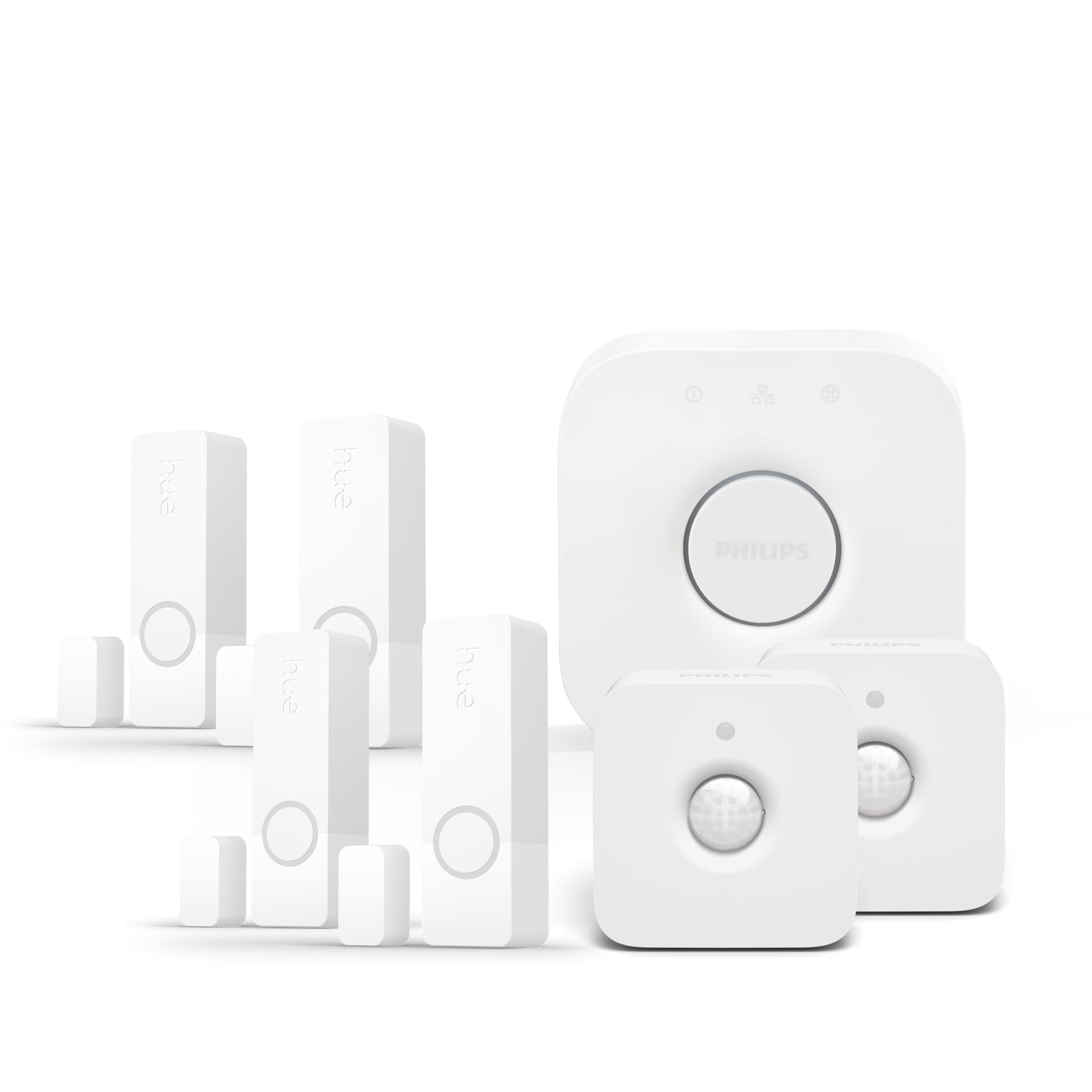 Tuotepaketti: 4 X Secure Ovisensori + 2 X Secure Liiketunnistin + Bridge