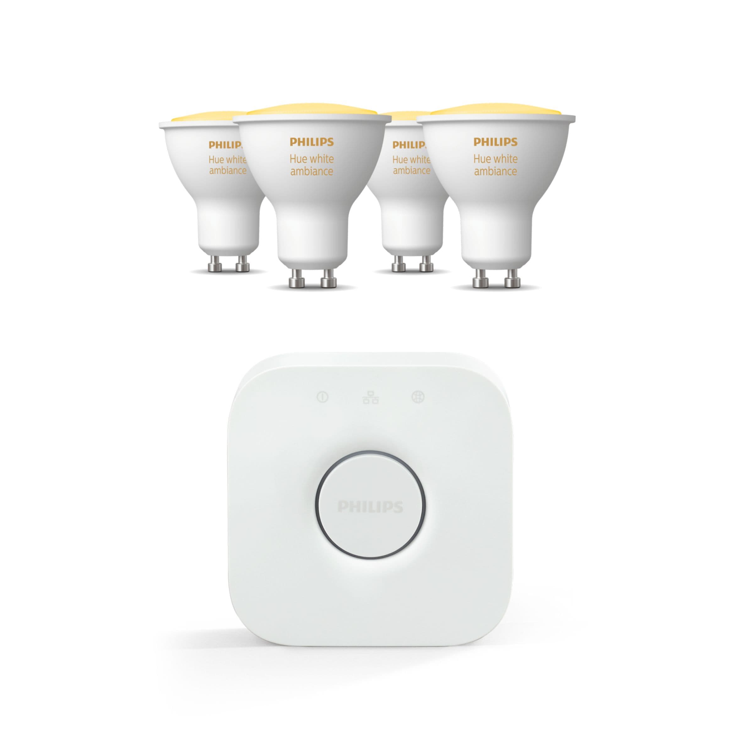 Philips Tuotepaketti: White Ambiance Gu10 + Hue Bridge