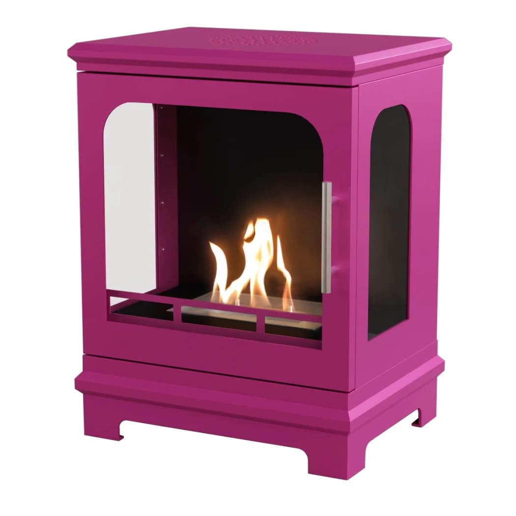 ScandiFlames Honolulu pinkki - Vapaasti seisova bioetanolitakka - 5 tunnin paloaika - 1,6 kW lämmitysteho