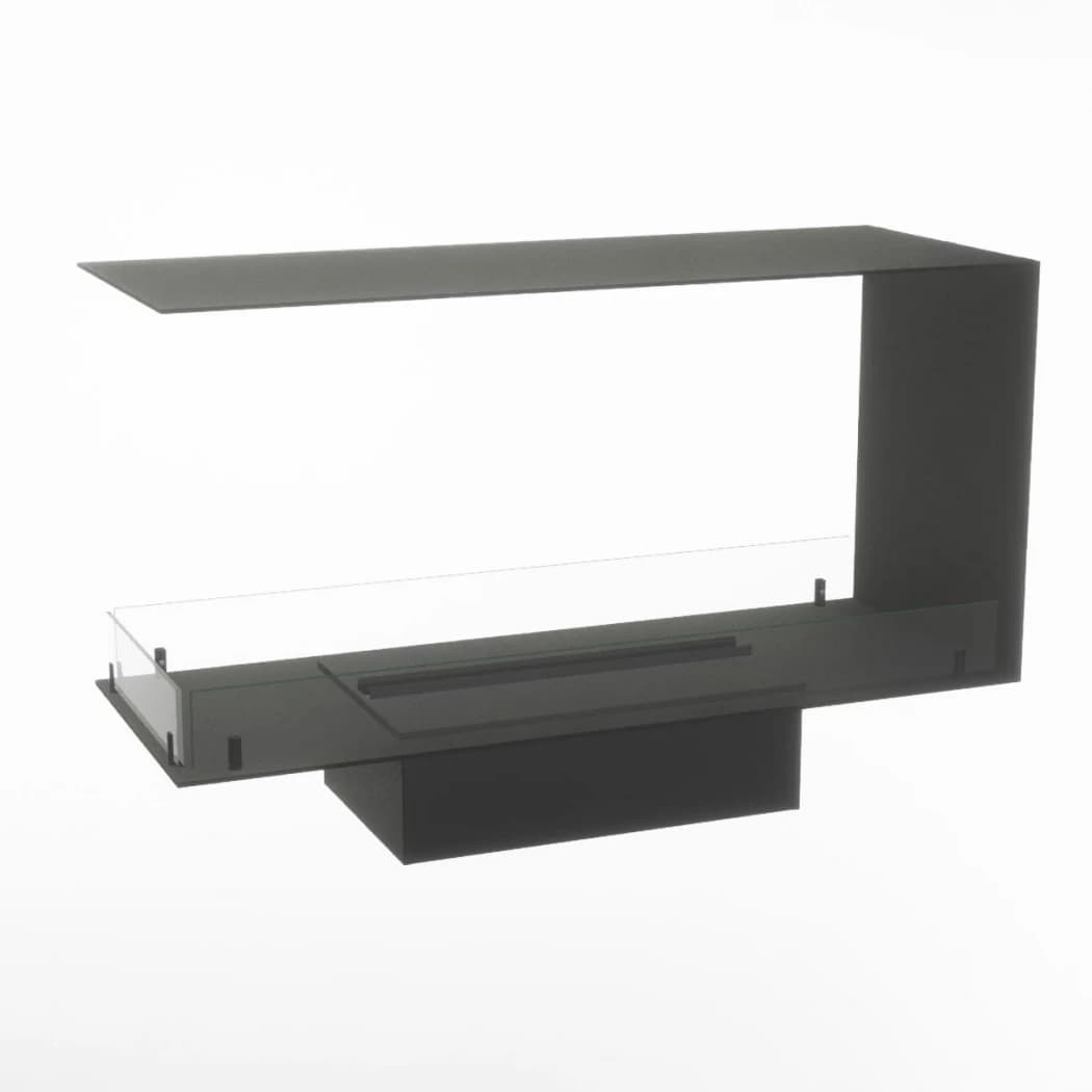 Foco Myst Room Divider 1000 | Foco | Kolmisivuinen sisäänrakennettava bioetanolitakka | Musta