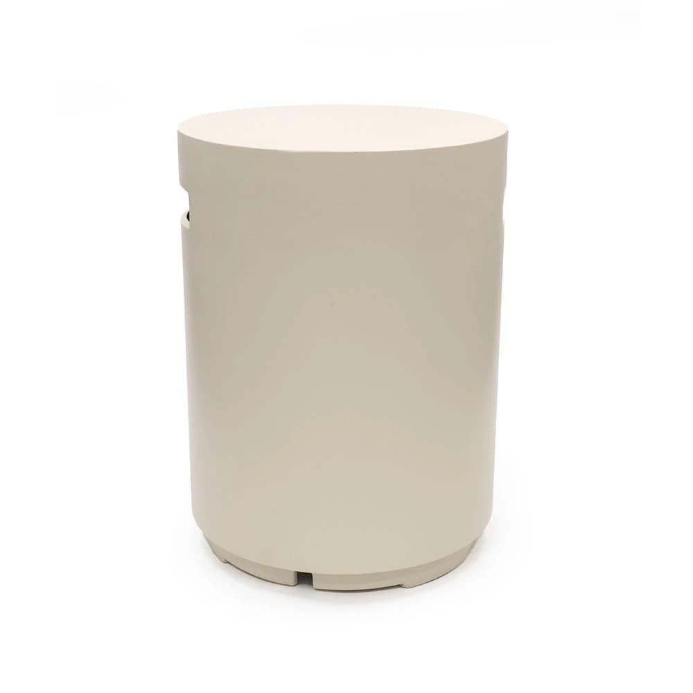 Pyöreä beige kaasupullon suojus, Happy Cocooning – Komposiitti 40,5 cm