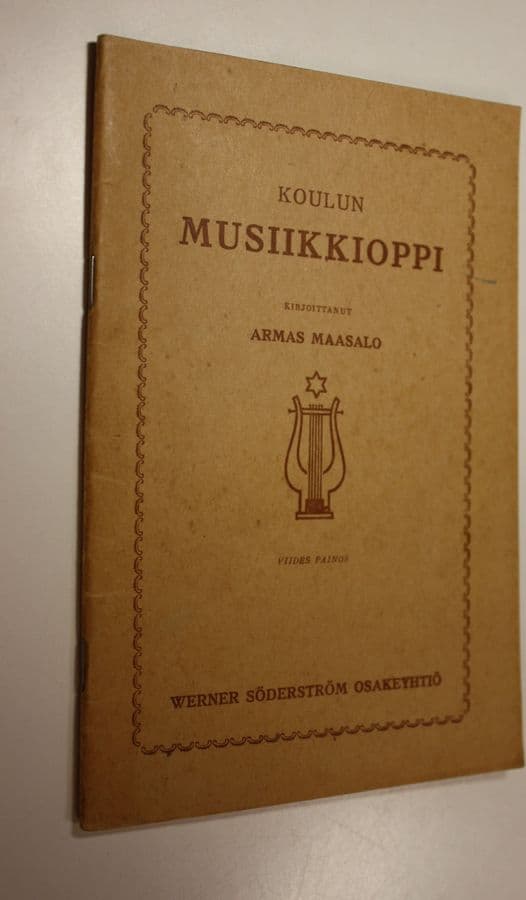 Armas Maasalo : Koulun musiikkioppi