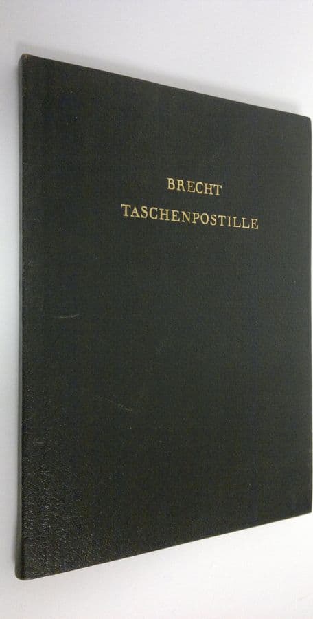 Bertolt Brechts : Taschenpostille : Mit anleitungen gesangsnoten und einem anhange