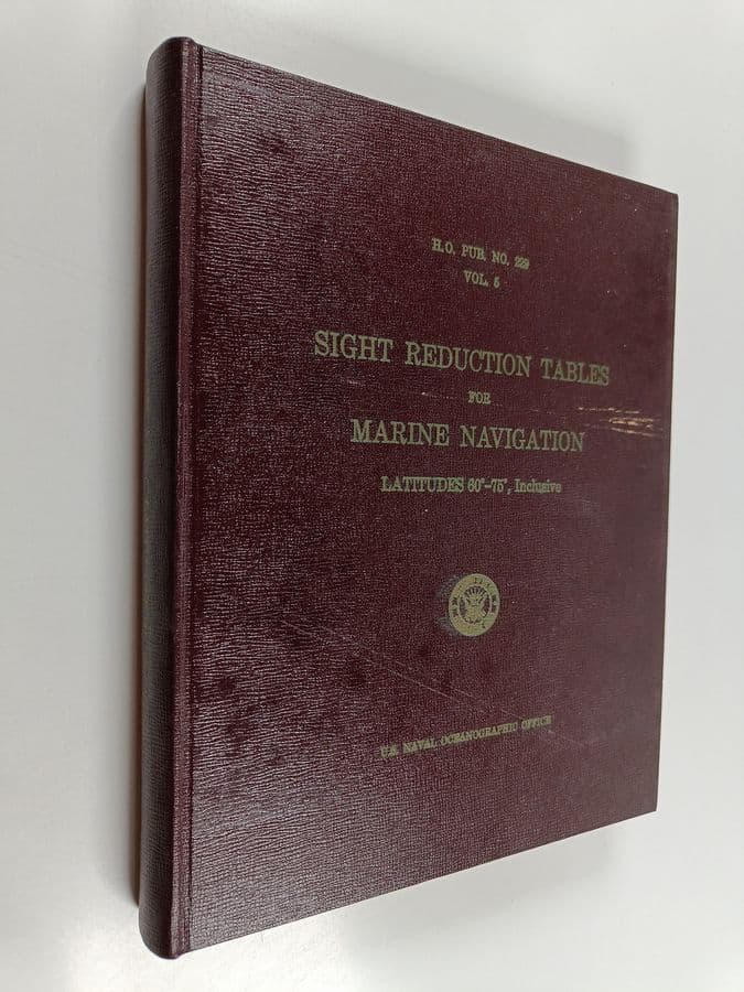 Sight reduction tables for marine navigation - vol. 5 : latitudes 60-75