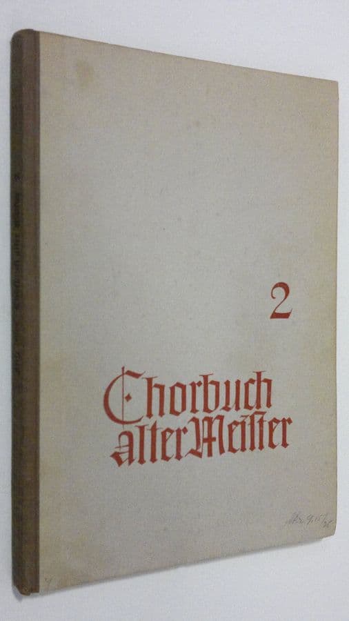 Fritz Jöde : Chorbuch alter Meister - 2. teil fur gemischte Stimmen