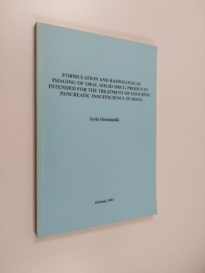 Jyrki Heinämäki : Formulation and Radiological Imaging of Oral Solid Drug Products Intended for the Treatment of Exocrine Pancreatic Insufficiency