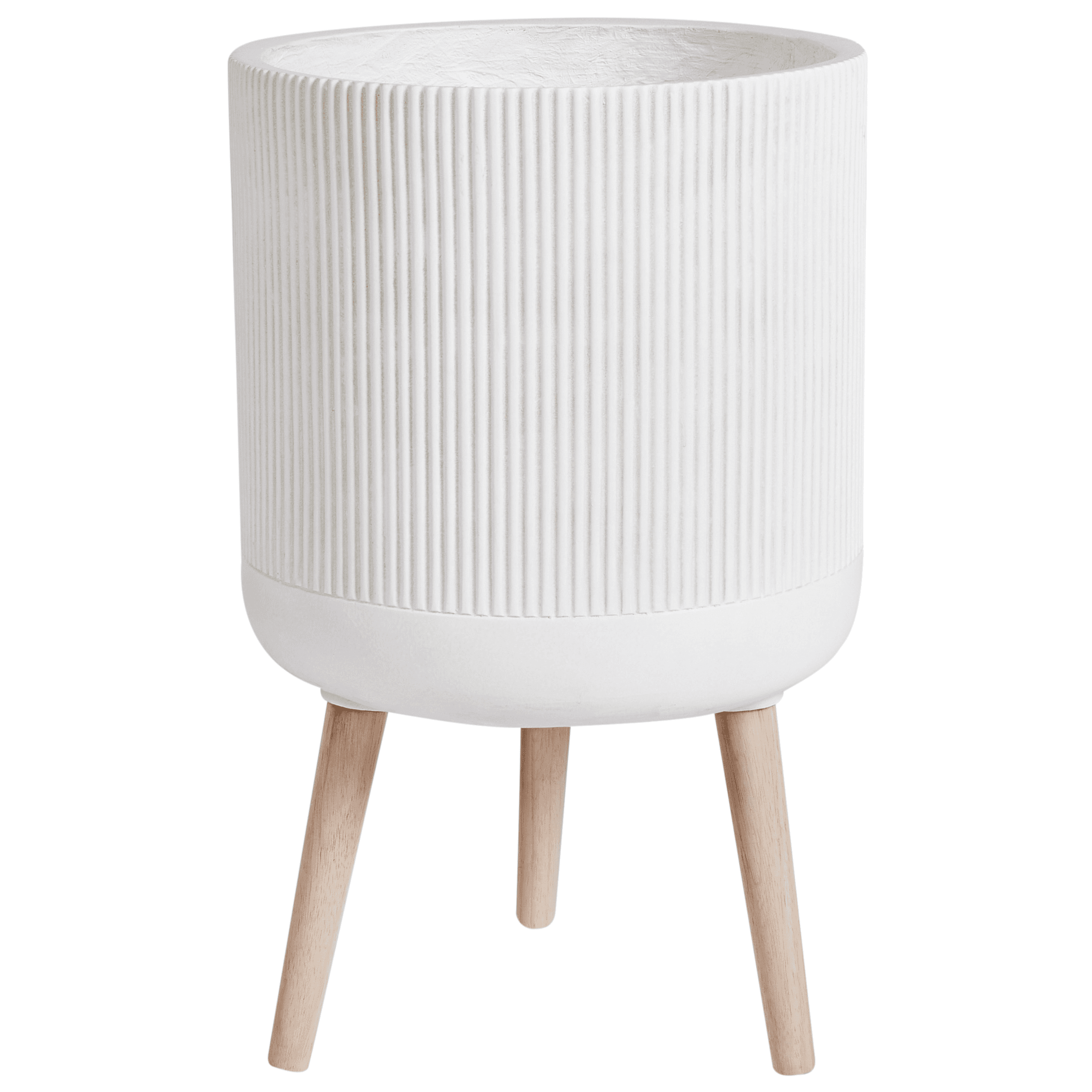 Korotettu kukkaruukku MACLURA 35 cm Vaaleanbeige