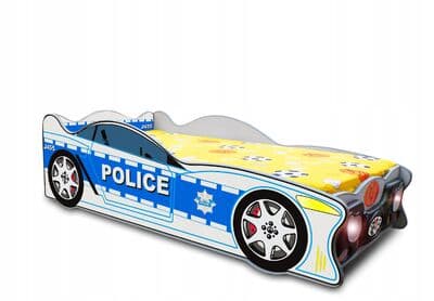Speedy Poliisauto sänky 140x70 +patja