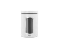 Brabantia Säilytyspurkki Ikkunalla 1,4 L, valkoinen