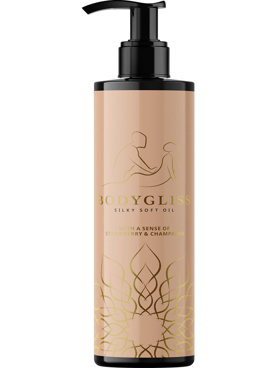 Bodygliss : Massage Oil & Lube, Strawberry/Champagne