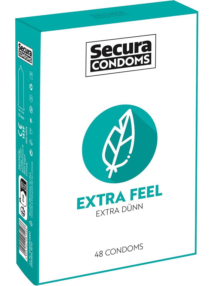 Secura : Extra Feel Condoms, 48-pack