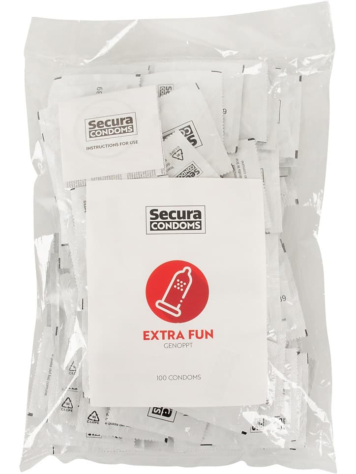 Secura : Extra Fun Condoms, 100-pack
